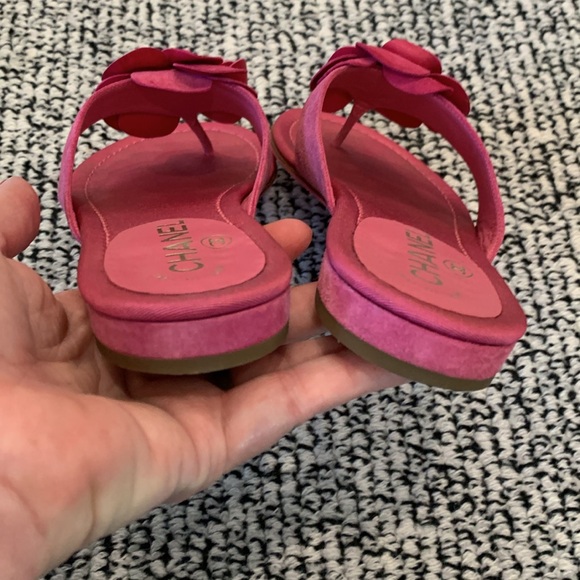 Chanel Sandals. Size 37. Pink. Great condition - Picture 5 of 11